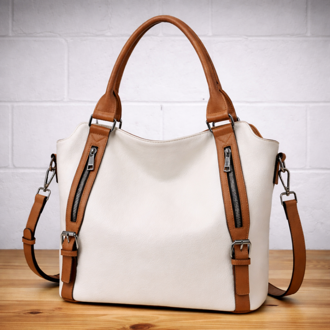Adana | Structured Leather Shoulder Bag — Jarah Melbourne