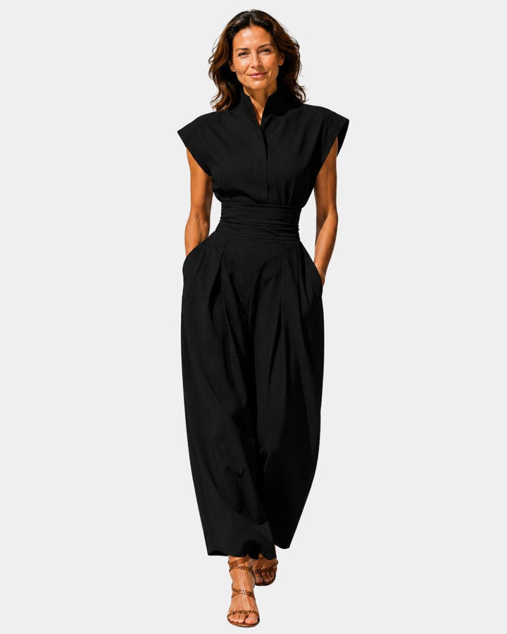 Georgie | High-Neck Jumpsuit — Jarah Melbourne