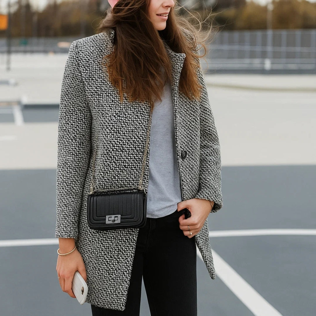 Caterina – Long Wool-Blend Jacket — Jarah Melbourne
