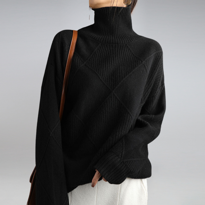Ilse – Cashmere-Look Roll-Neck Jumper — Jarah Melbourne