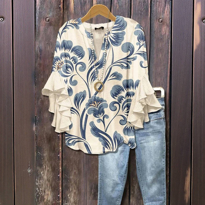 Maple | Vintage Blouse with Floral Print