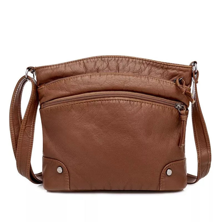 Juno | Veg-Tan Leather Shoulder Bag — Jarah Melbourne