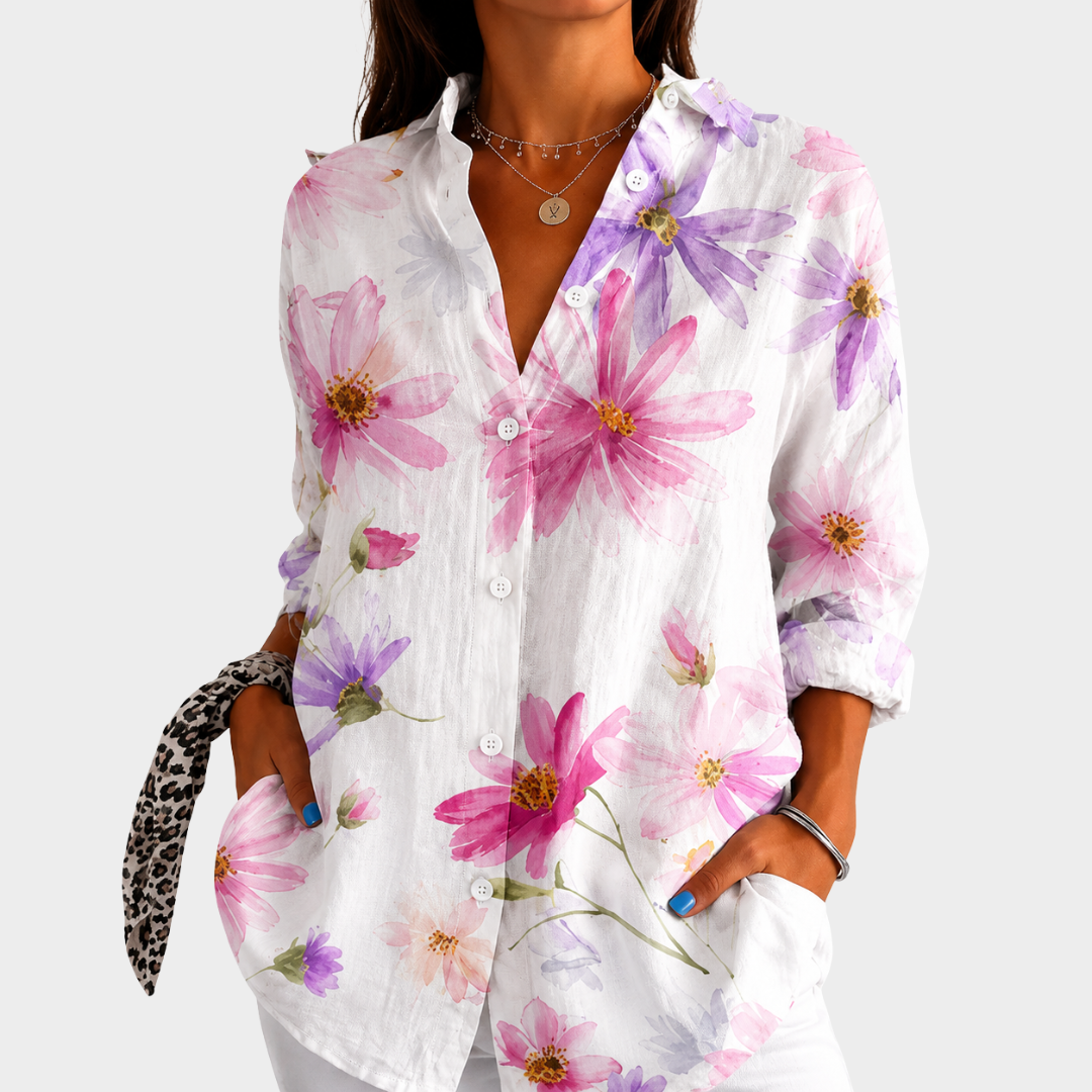 Isla colourful print blouse — Jarah Melbourne