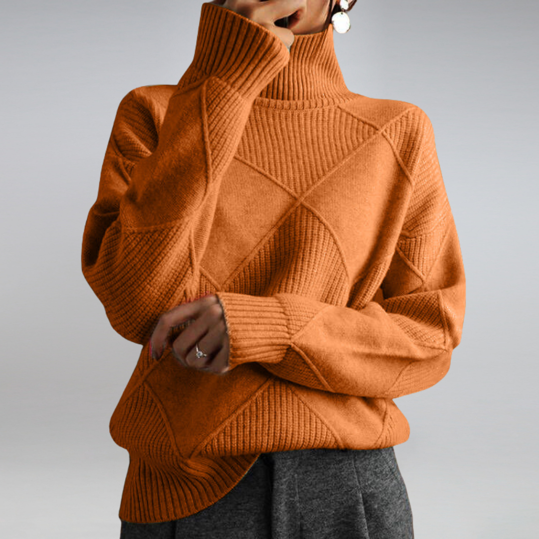Ilse – Cashmere-Look Roll-Neck Jumper — Jarah Melbourne