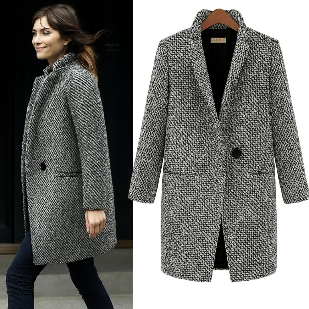 Caterina – Long Wool-Blend Jacket — Jarah Melbourne