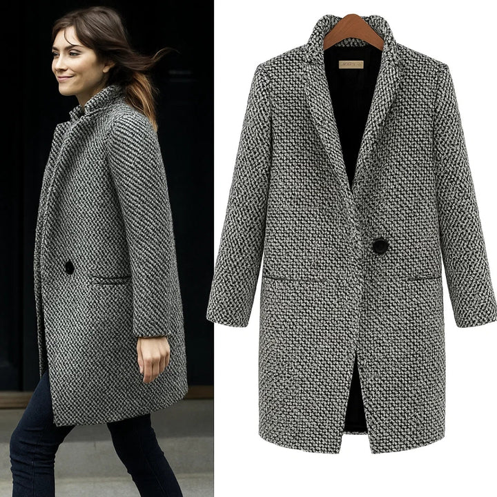 Caterina – Long Wool-Blend Jacket — Jarah Melbourne