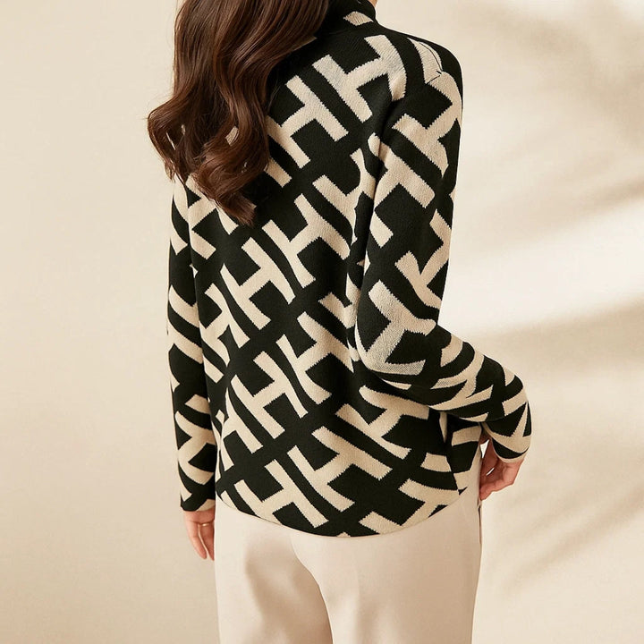 Eva – Geometric Print Jumper — Jarah Melbourne