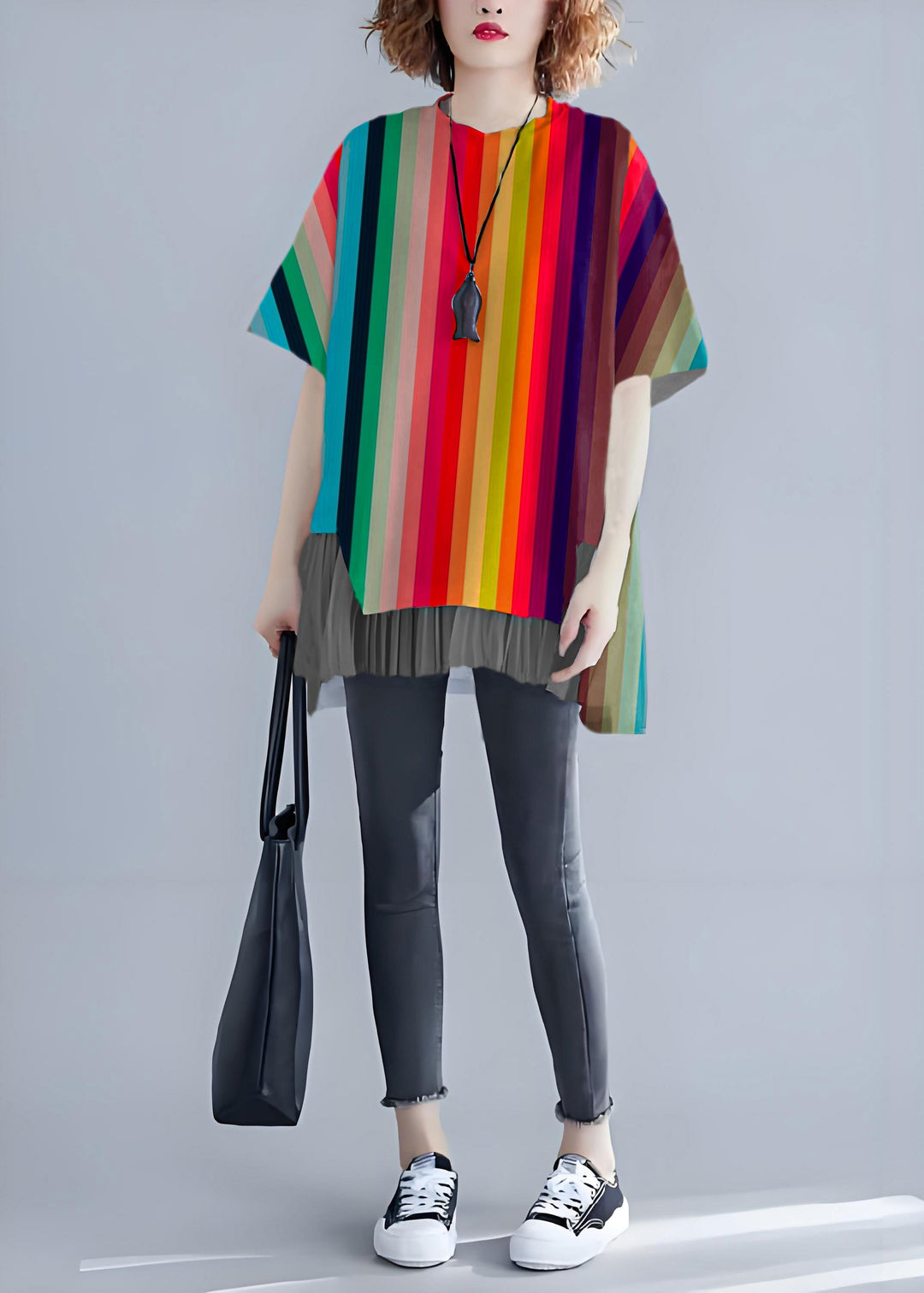 White Patchwork O-Neck Linen Blouse
