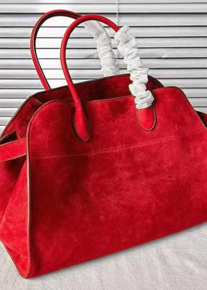 Green Large Capacity Suede Tote