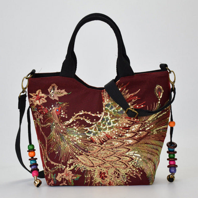 Peacock vintage bag — Jarah Melbourne