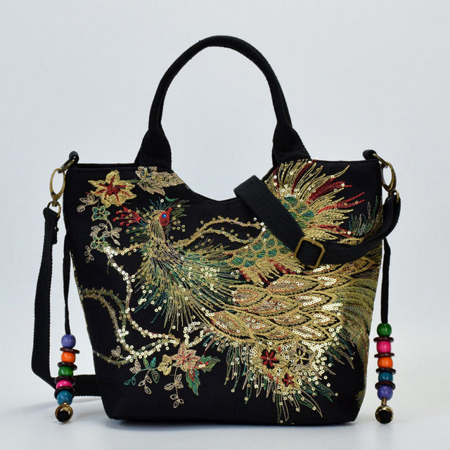 Peacock vintage bag — Jarah Melbourne