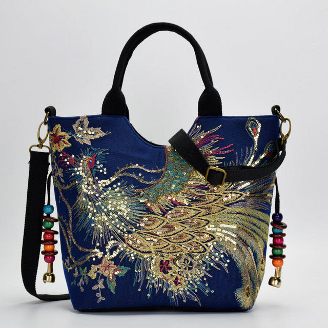 Peacock vintage bag — Jarah Melbourne