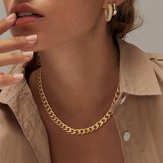 Iris | Chunky Cuban Link Necklace