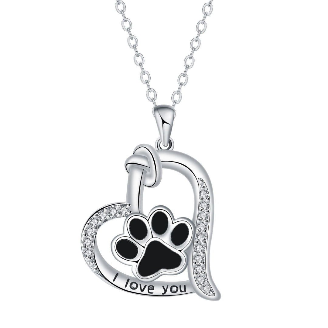 Briar | Collar with Paw Print Pendant