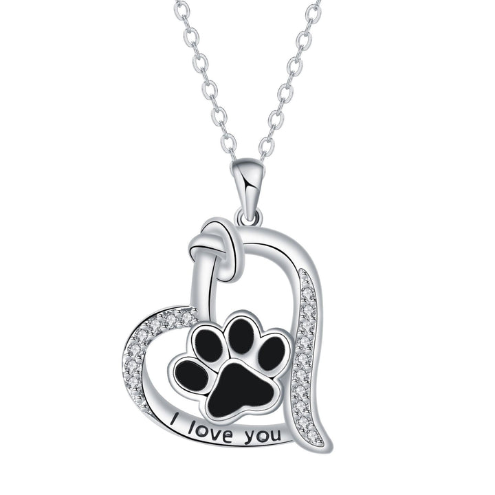 Briar | Collar with Paw Print Pendant