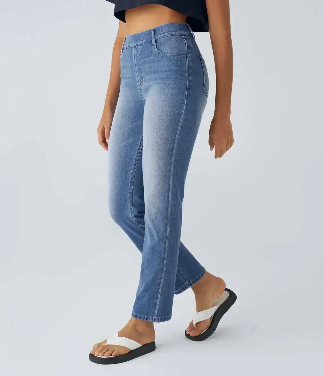 Naomi | High Waist Elastic Comfort Pants