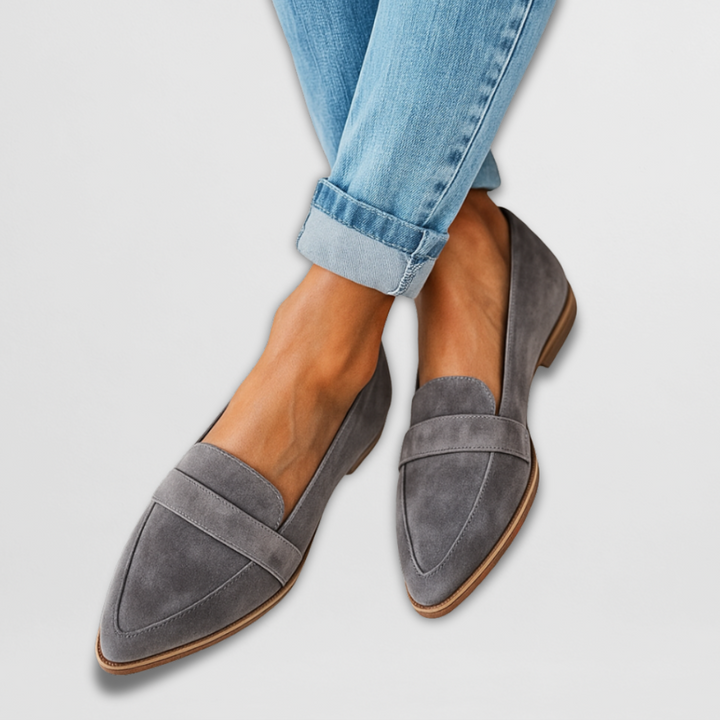 Nadia | Suede Loafers — Jarah Melbourne