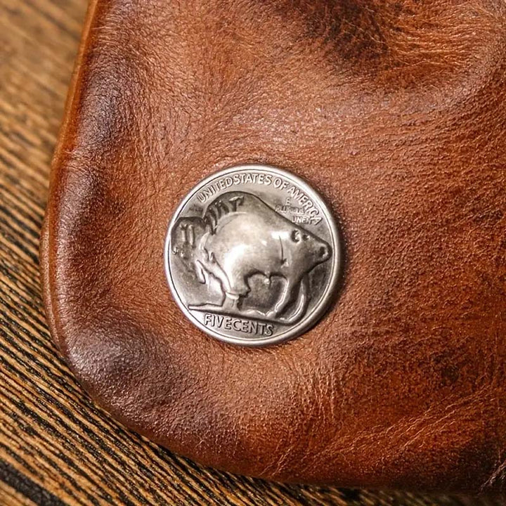 Wren | Leather Drawstring Coin Purse — Jarah Melbourne