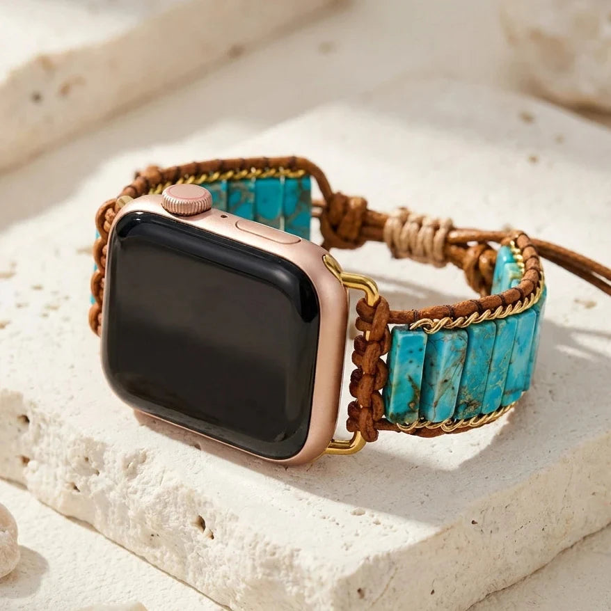 Dahlia | Calming Turquoise Apple Watch Band
