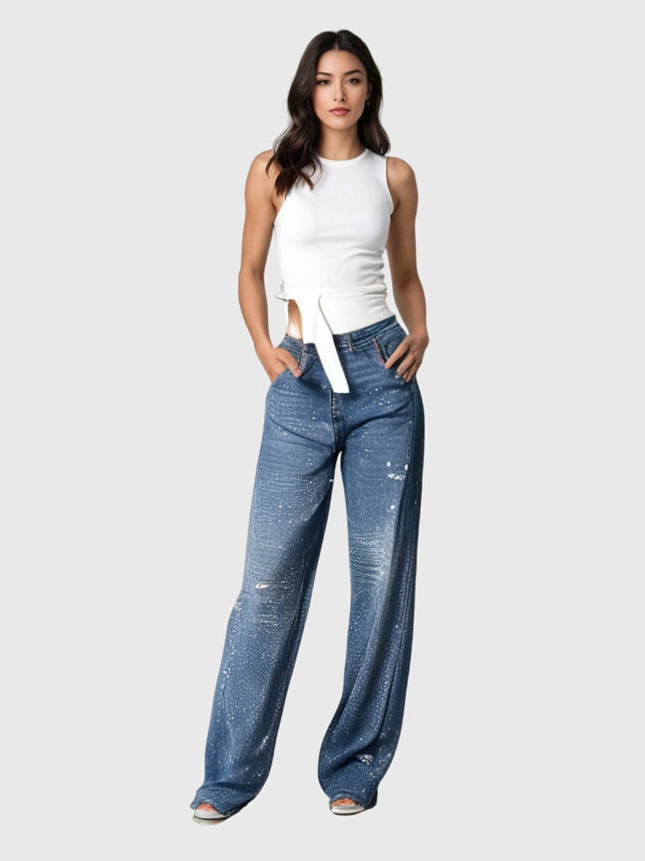 Stella | Diamond Pattern Pants