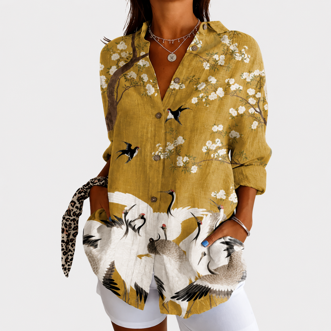 Maeve colourful print blouse — Jarah Melbourne