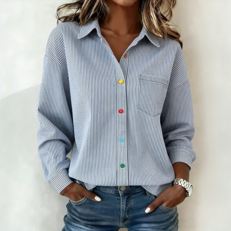 Posy striped blouse — Jarah Melbourne