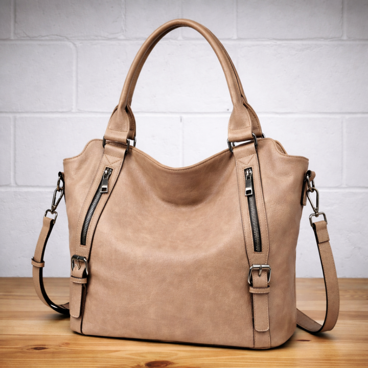 Adana | Structured Leather Shoulder Bag — Jarah Melbourne