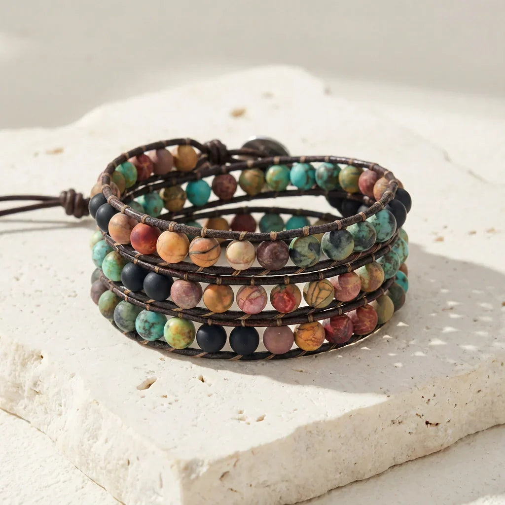Rose | Jasper Stress Relief Bracelet