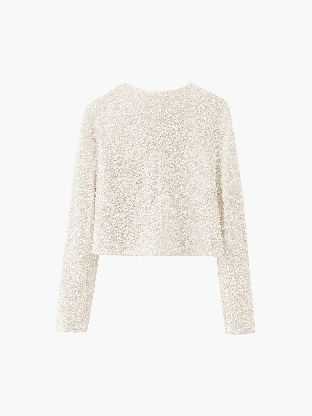 Sequined Velvet Bowknot Decor Jacket