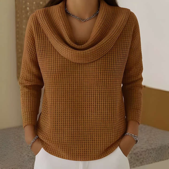 Amber – Waterfall-Neck Jumper — Jarah Melbourne