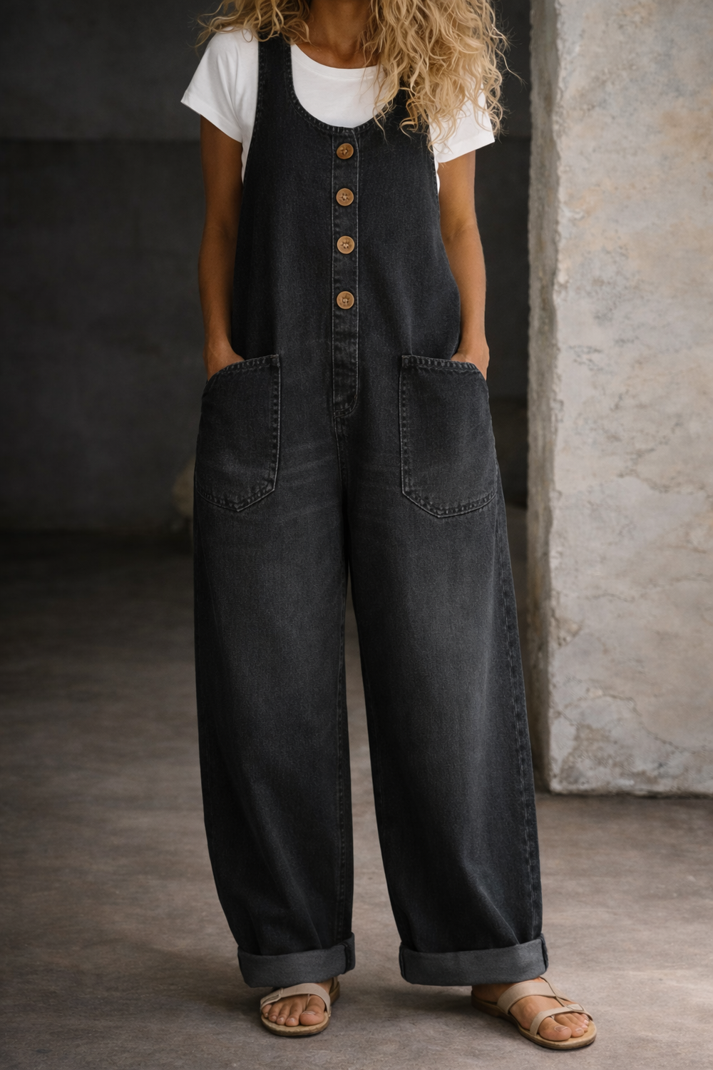 Bethany | Vintage Style Washed Cotton Denim Overalls — Jarah Melbourne