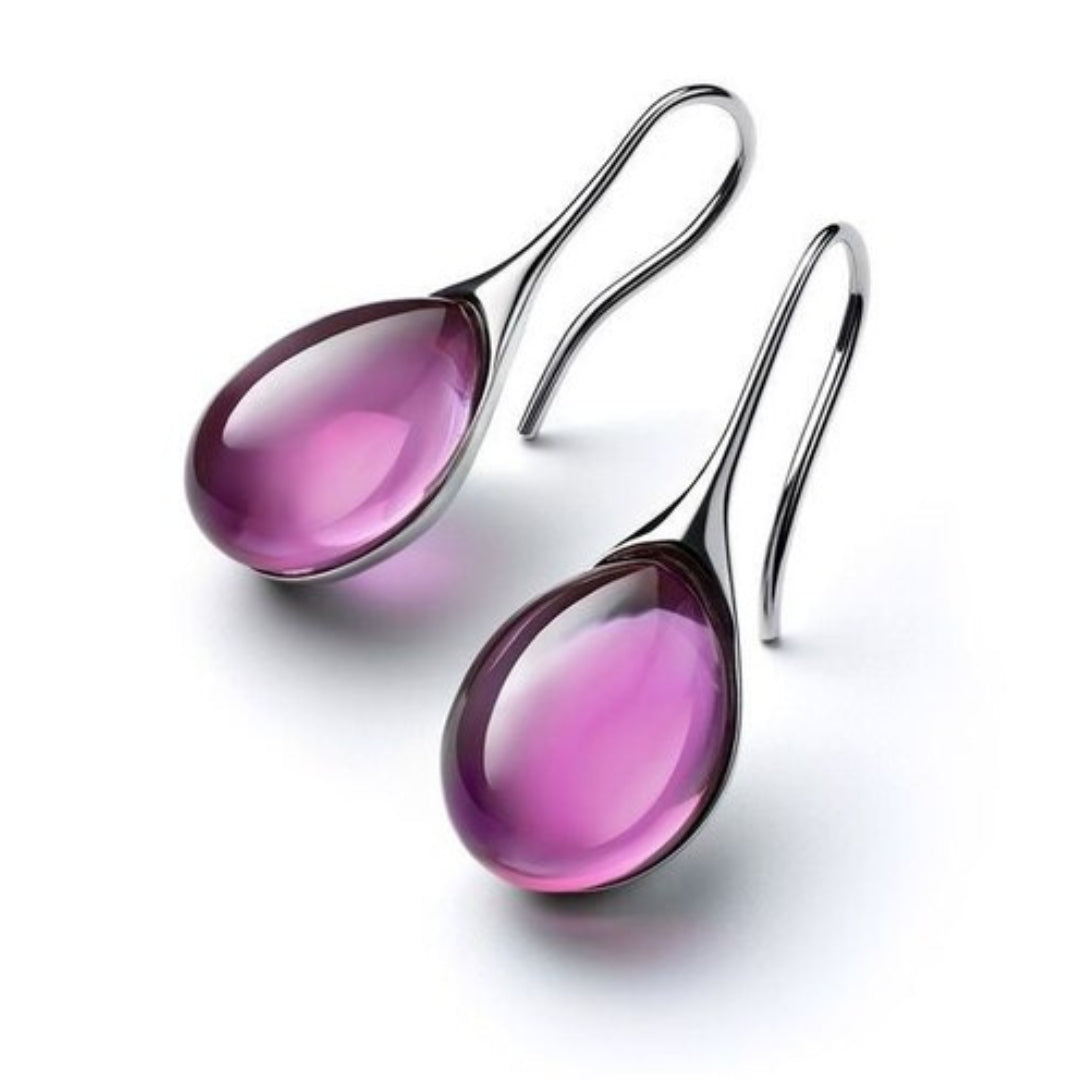 Celeste | Chic dangling earrings with crystals