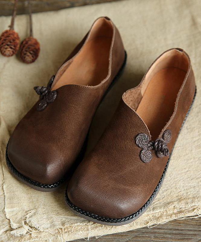Yellow Faux Leather Flat Loafers