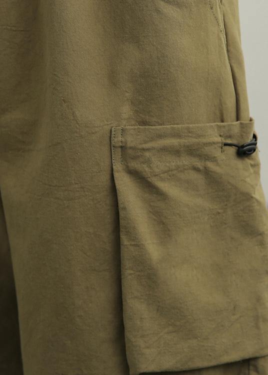 Green High-Waist Hot Pants