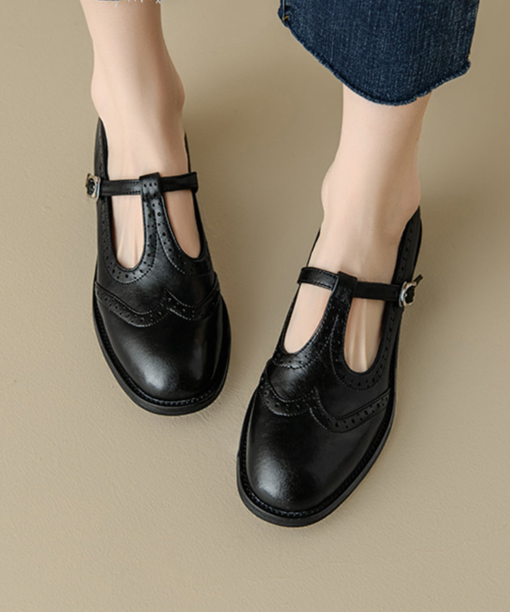 Brown Cowhide Leather Loafers