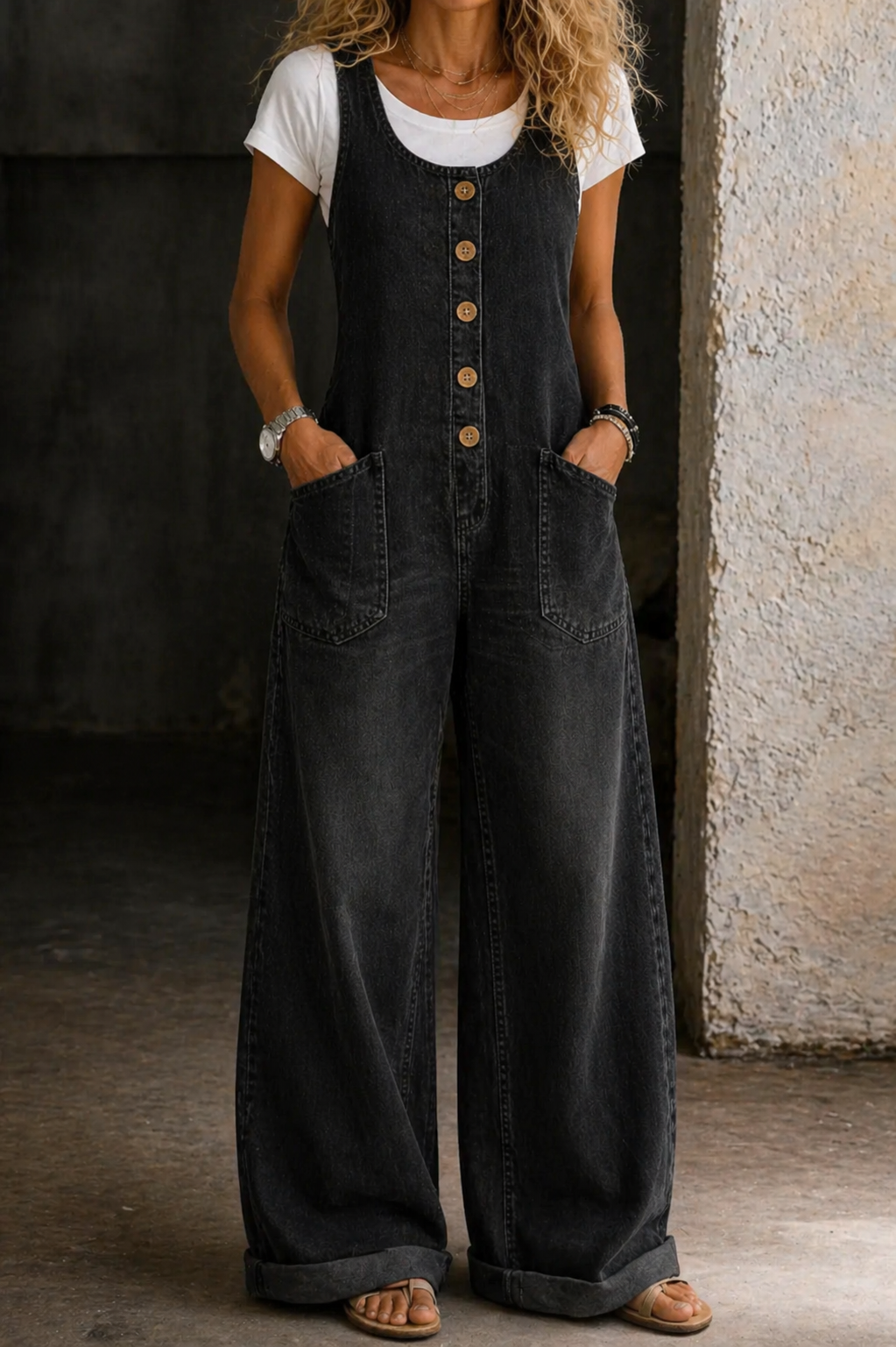 Bethany | Vintage Style Washed Cotton Denim Overalls — Jarah Melbourne