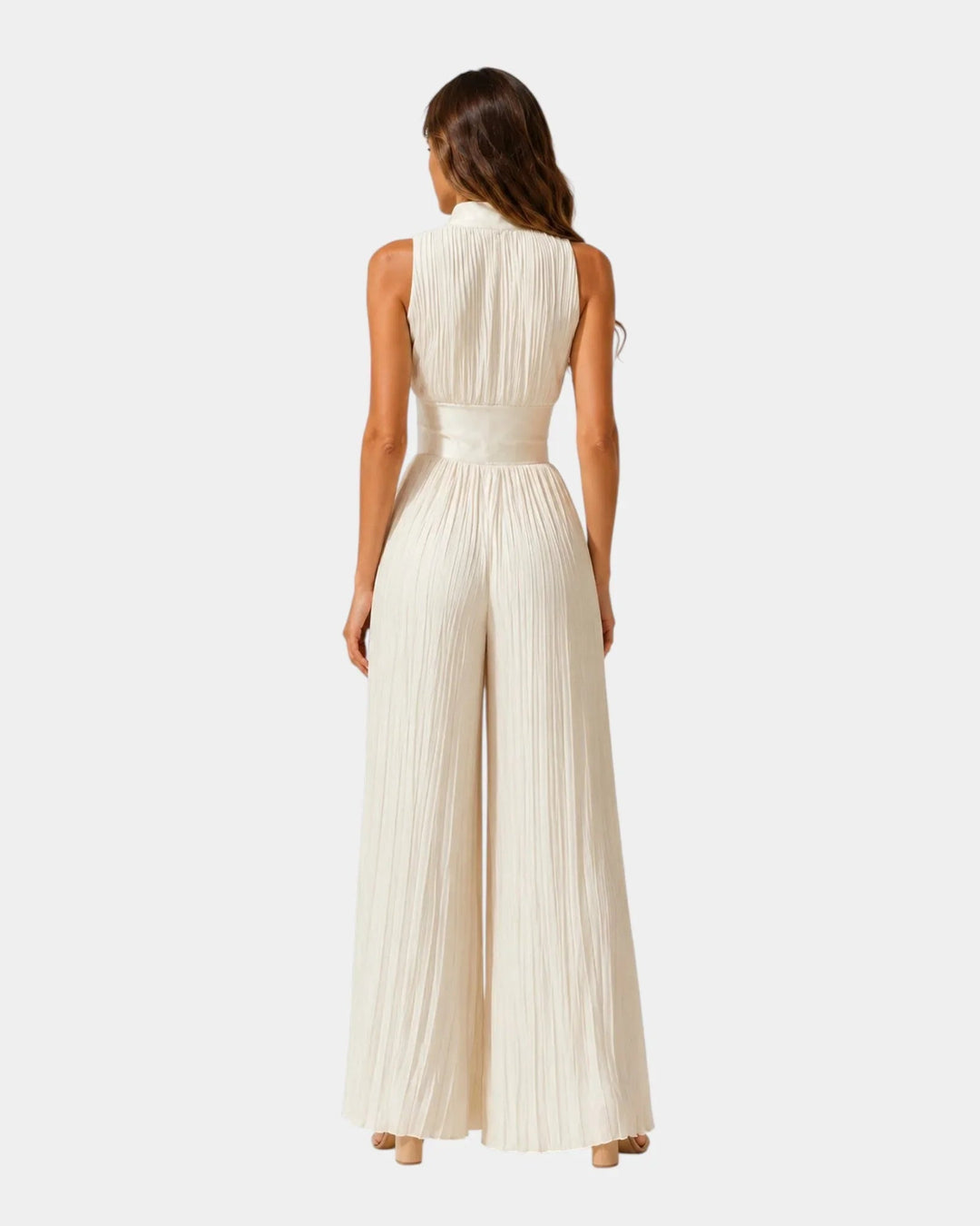 Mara | Pleated Zip Jumpsuit — Jarah Melbourne