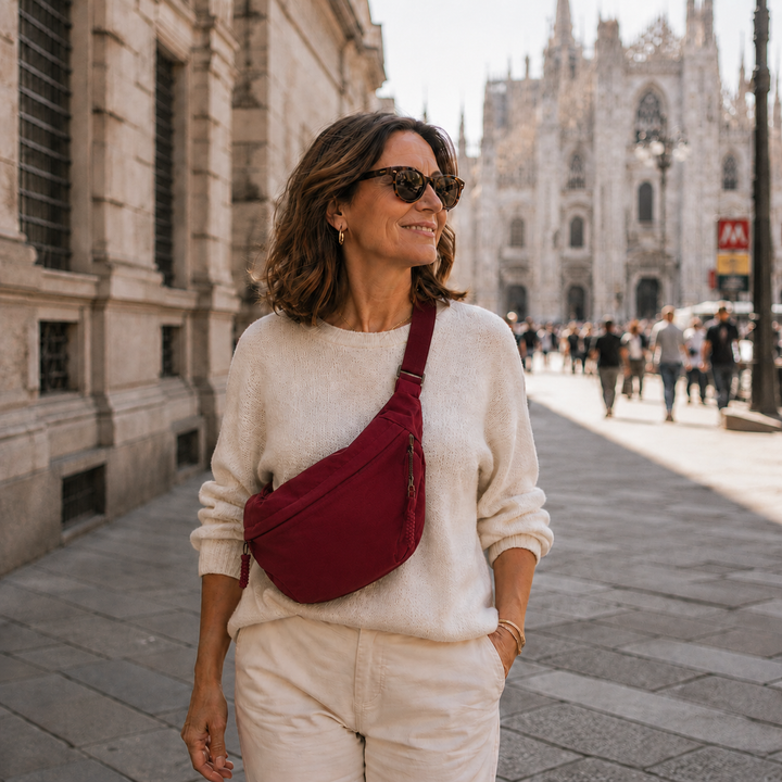 Rosa | Bordeaux Shoulder Bag — Jarah Melbourne