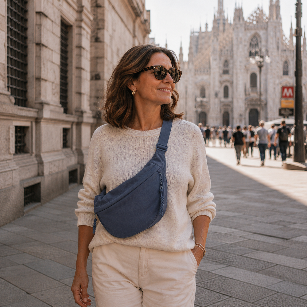 Mara | Blue Shoulder Bag — Jarah Melbourne