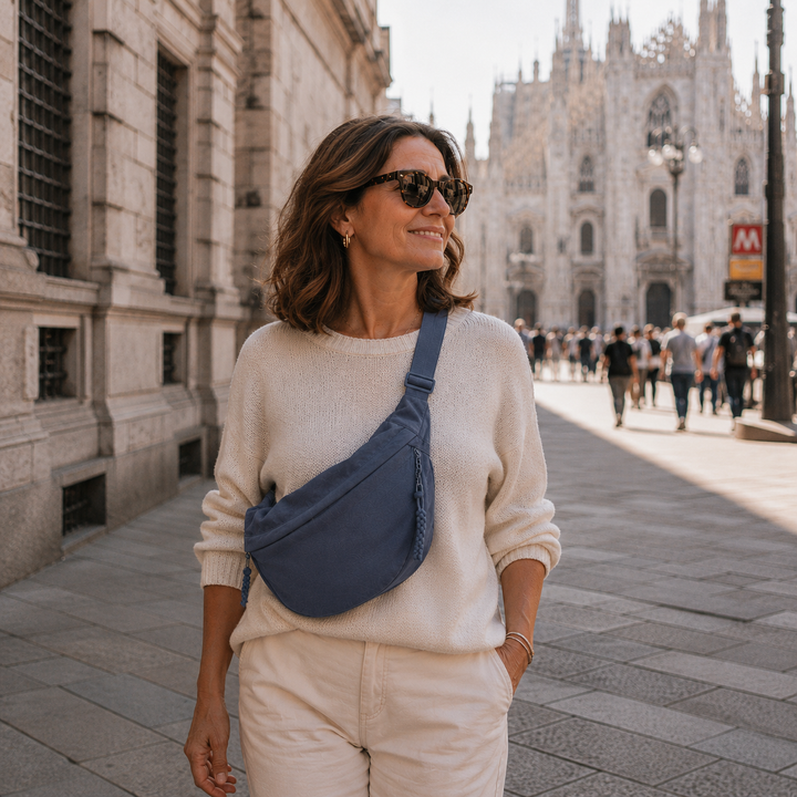 Mara | Blue Shoulder Bag — Jarah Melbourne