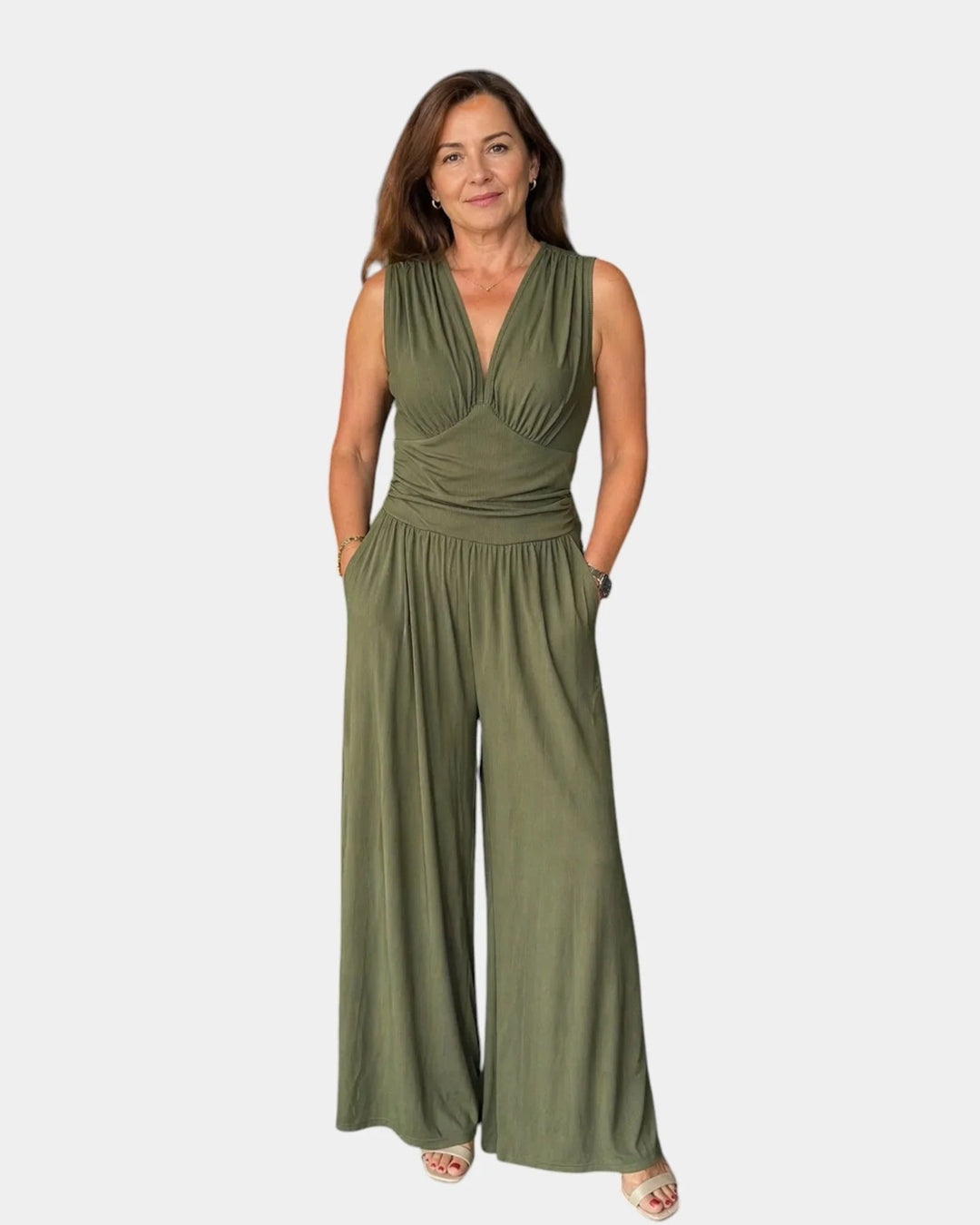 Sienna | Sleeveless Wide-Leg Jumpsuit — Jarah Melbourne