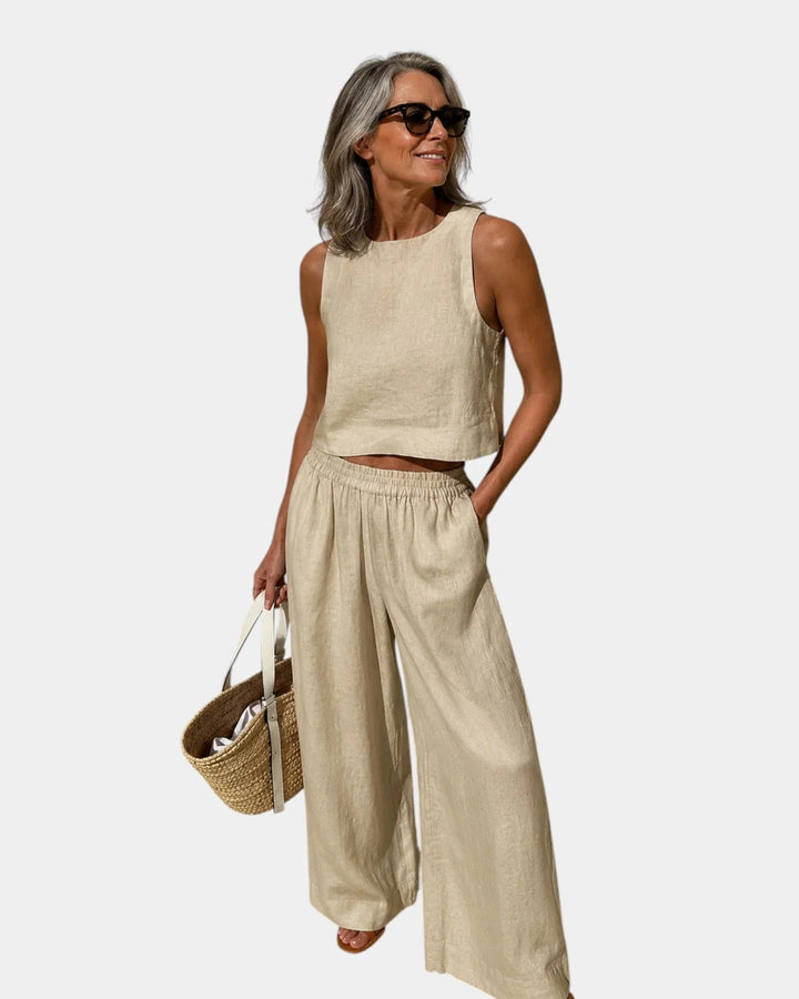 Sasha | Cotton Linen Set — Jarah Melbourne