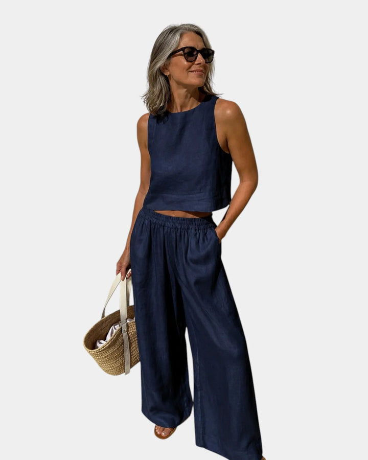 Sasha | Cotton Linen Set — Jarah Melbourne