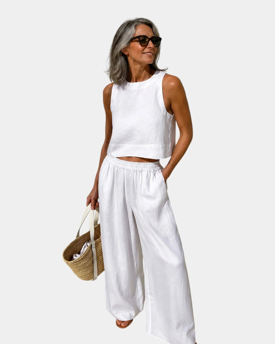 Sasha | Cotton Linen Set — Jarah Melbourne
