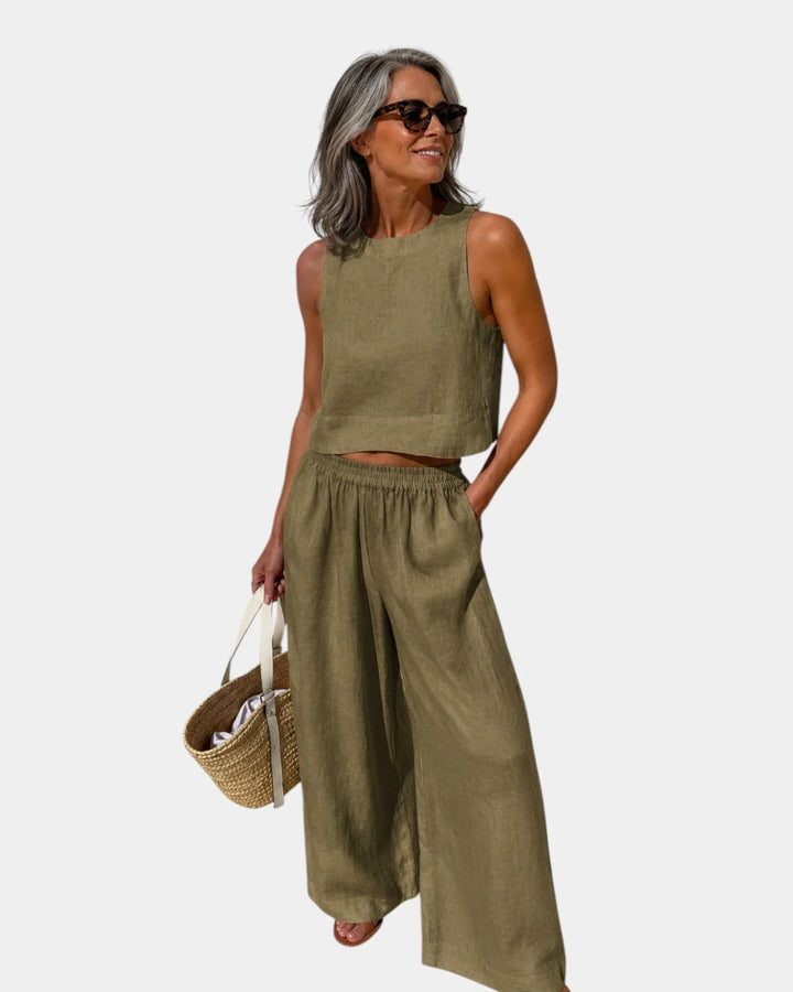 Sasha | Cotton Linen Set — Jarah Melbourne