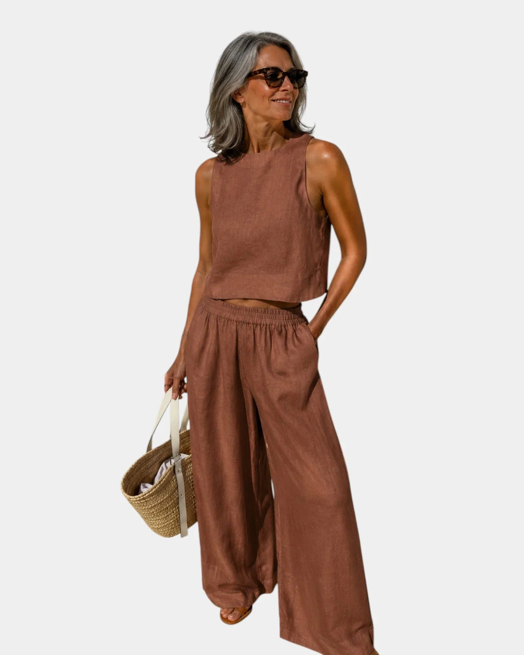 Sasha | Cotton Linen Set — Jarah Melbourne