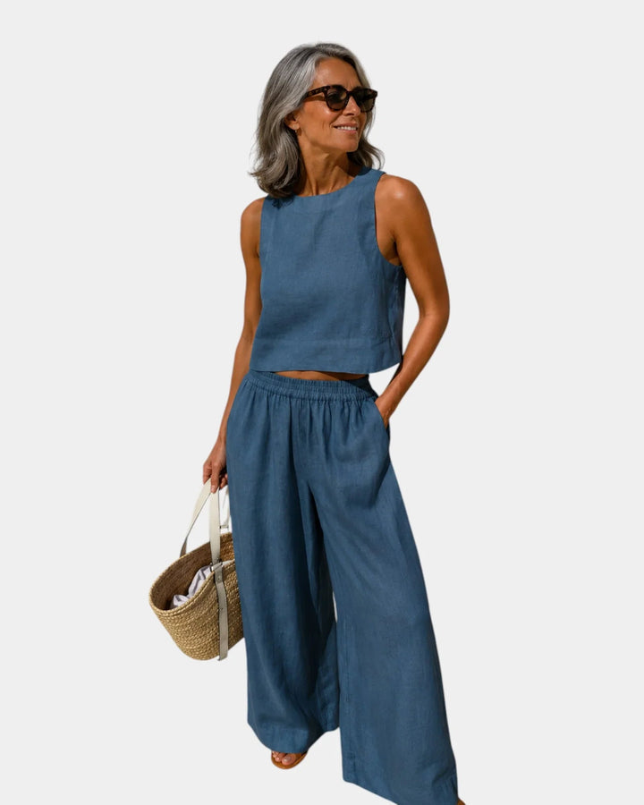 Sasha | Cotton Linen Set — Jarah Melbourne