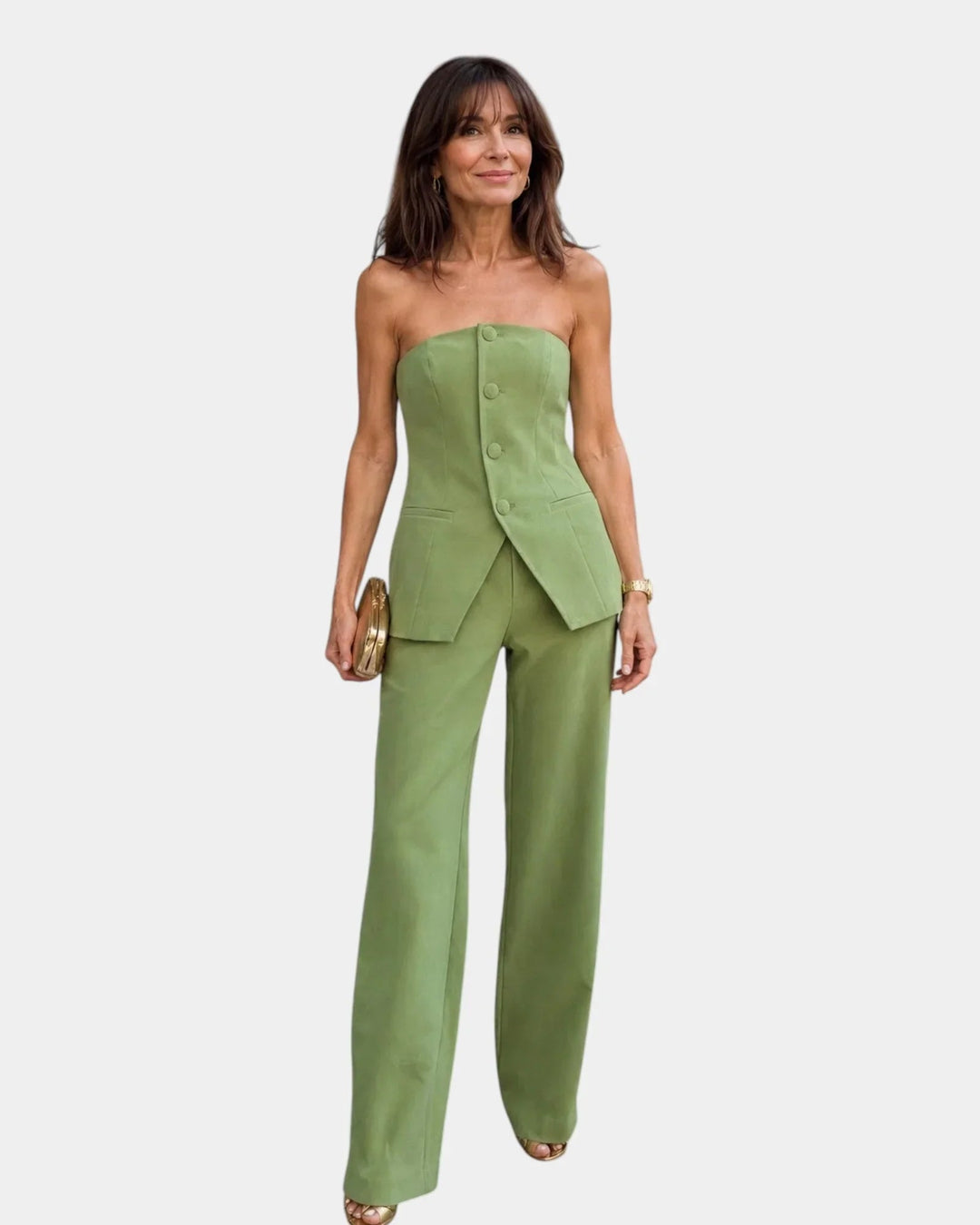 Eda | Strapless Wide-Leg Set — Jarah Melbourne