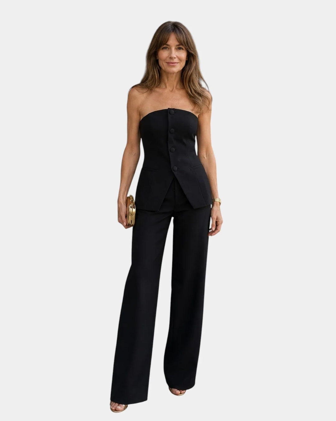 Eda | Strapless Wide-Leg Set — Jarah Melbourne