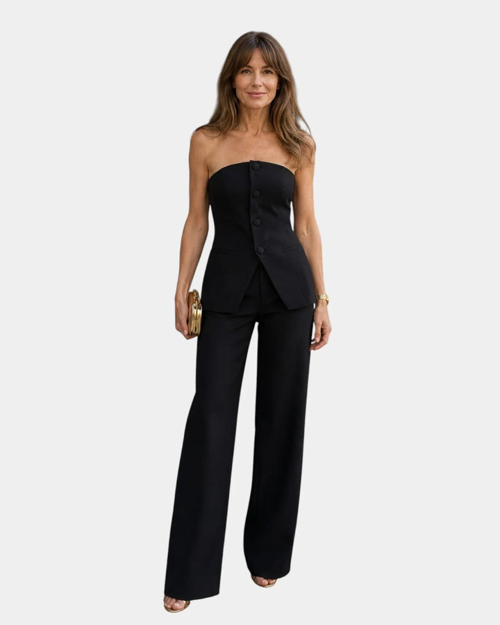 Eda | Strapless Wide-Leg Set — Jarah Melbourne